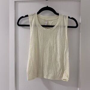 Alo Yoga Yellow Muscle Tank